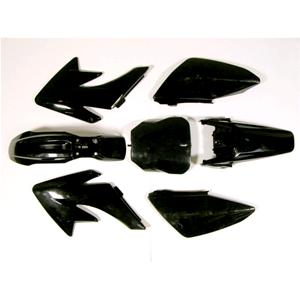 CRF 70 plast kit Svart