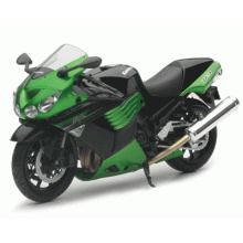 1:12 KAWASAKI ZX-14 2011, grön