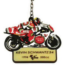 MotoGP Nyckelring Legend, Kevin Schwantz #34