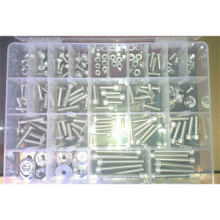 Sortimentsats Aluminium 150 delar