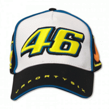 Keps, Valentino Rossi, 46 VR46 Svart/Vit