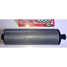 Ljuddämpare svart CS Racing Factory 60mm L. 220mm