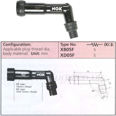Tändhatt NGK 8062 vinklad 102 grader 14mm_1
