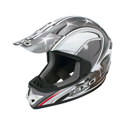 Crosshjälm Barn AXO VR-X Jr, Grå