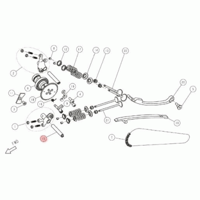 Vipparmsaxel Daytona Anima 150/190F 4V