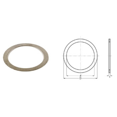 Shims vevaxel 15x21x1,0